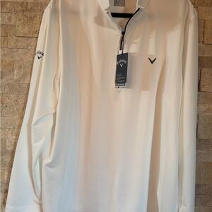 Callaway Men's Cream Long Sleeve Shirt